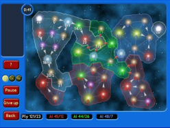 A screenshot of Pax Galaxia.